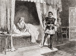 Scène de la pièce de William Shakespeare, Othello, Acte V, Scène 2, de Les Œuvres de William Shakespeare, publié en 1896 - Gordon Frederick Browne