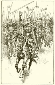 Normands chargeant à la bataille de Hastings - Gordon Frederick Browne