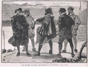 Sir Walter Raleigh réarrêté par Stukeley 1618 - Gordon Frederick Browne