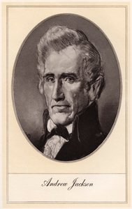 Andrew Jackson, septième président des États-Unis, début du 20ème siècle