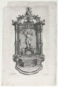 Modèle pour autel pour sculpteurs sur bois - Gottfried Bernhard Götz