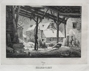 Vue de Chamboissy, 1820 - Gottfried or Godefroy Engelmann