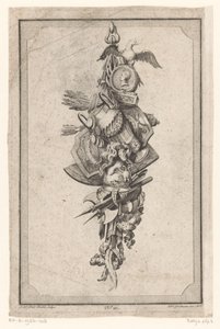 Trophée avec aigle, vase et casque - Gottlieb Friedrich Riedel