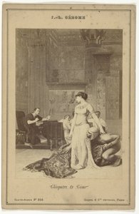 Reproduction photographique du tableau Cléopâtre et César par Jean-Léon Gérôme - Goupil and Cie.