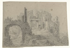 Ruine sur une colline - Govert Jansz.
