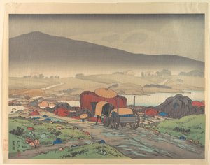 Pluie à Yabakei - Goyo Hashiguchi
