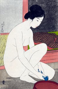 Femme après le bain