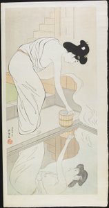 Femme aux sources chaudes, après 1929 - Goyo Hashiguchi