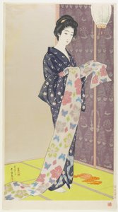 Femme en kimono d