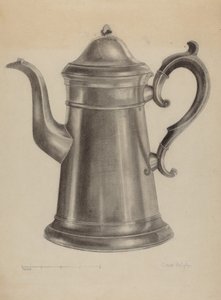 Cafetière en étain