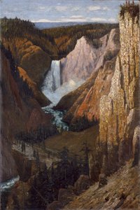 Vue des chutes inférieures, Grand Canyon du Yellowstone, 1890 - Grafton Tyler Brown