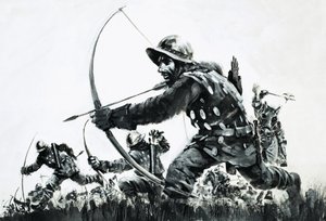 Les archers à la bataille de Bannockburn