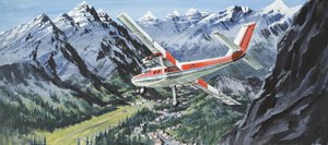 De Havilland Twin Otter (gouache sur papier)