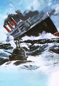 Paquebot et sous-marin - Graham Coton