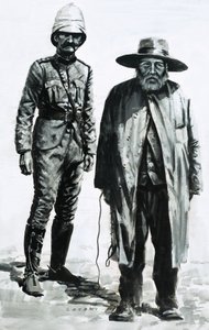 Le vainqueur de la bataille de Spion Kop, Lord Roberts, et le général boer, Cronja - Graham Coton