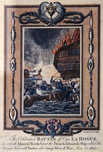 La célèbre bataille du cap La Hogue, 20 mai 1692 - Grainger