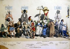 Société française, vers 1830-40 - Grandville
