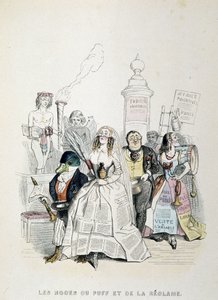 Le Mariage du Puff et de la Publicité (caricature sur l