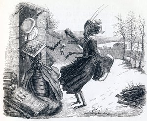 La cigale et la fourmi - Fables de La Fontaine - Grandville