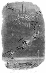 Scène rêvée par le dessinateur Grandville lors d