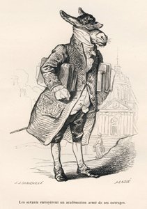 Âne académicien chargé d