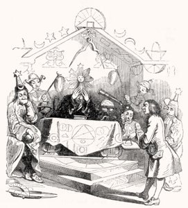 Gulliver devant le roi de Laputa - Grandville