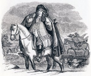 Phébus et Borée - Fables de La Fontaine - Grandville