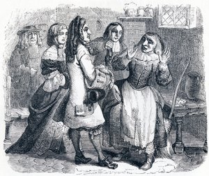 Les devineresses - Fables de La Fontaine - Grandville