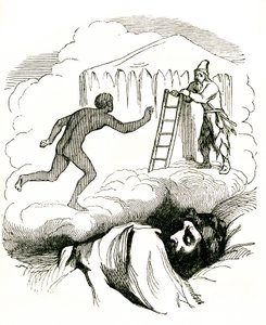 Les aventures de Robinson Crusoé par Daniel Defoe, fin du 19e siècle (gravure) - Grandville (1803 47)