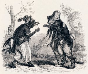 Le chat et le renard - Fables de La Fontaine