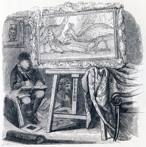 Le geai pare des plumes du paon - Grandville