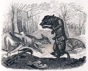 Le loup et le chasseur - Fables de La Fontaine