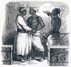 Les deux amis - Fables de La Fontaine - Grandville
