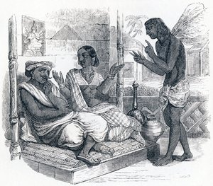 Les souhaits - Fables de La Fontaine - Grandville