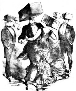 Illustration non signée pour la partition musicale d