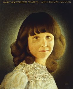 Portrait de Mary Van Vechten Schaffer, 1930 - Grant Wood