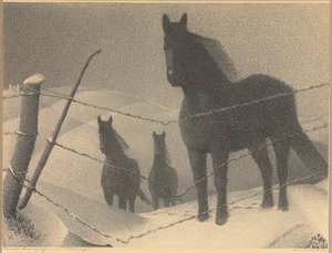 Étude pour "Février", 1940 - Grant Wood