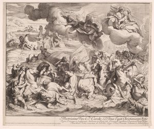 Passage de la mer Rouge (partie gauche) - Gérard Audran