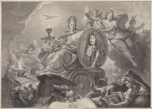 Portrait allégorique de Louis XIV, roi de France