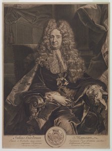 Portrait de Jules-Hardouin Mansart (1646-1708) - Gérard Edelinck