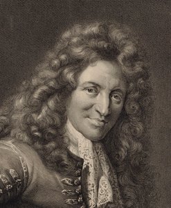 Portrait du luthiste et compositeur Charles Mouton vers 1626-1710, années 1690
