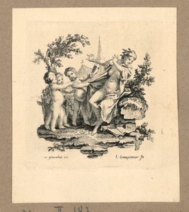 Une femme est démasquée - Gravelot