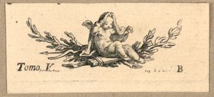 Cupidon avec voile - Gravelot