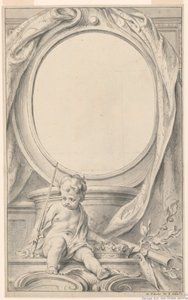 Conception pour cadre entourant le portrait de William Russell, premier duc de Bedford