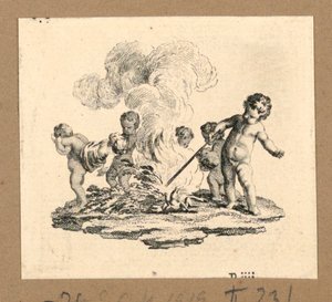 La mort de deux enfants - Gravelot