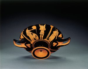 Kylix à figures rouges attiques, vers 470 av. J.-C.