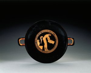 Kylix attique à figures rouges, vers 470 av. J.-C.