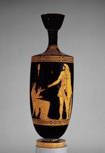 Lécythe attique à figures rouges représentant Héraclès - Greek
