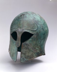 Casque archaïque en bronze de type corinthien, c.600-575 av. J.-C.