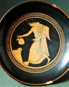 Kylix par Douris représentant un jeune près d